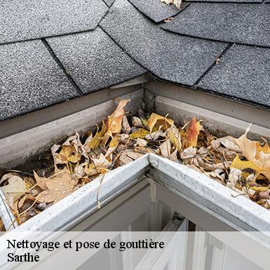 Nettoyage et pose de gouttière Sarthe 