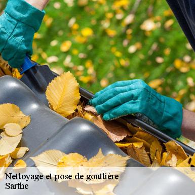 Nettoyage et pose de gouttière Sarthe 