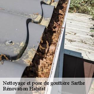 Nettoyage et pose de gouttière Sarthe 