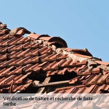 Vérification de toiture et recherche de fuite Sarthe 