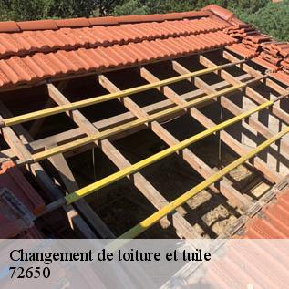 Changement de toiture et tuile  72650