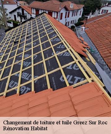 Changement de toiture et tuile  greez-sur-roc-72320 Rénovation Habitat 