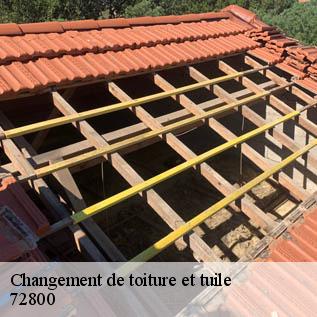 Changement de toiture et tuile  72800