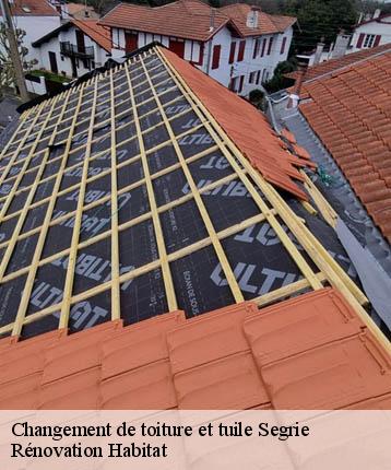 Changement de toiture et tuile  segrie-72170 Rénovation Habitat 