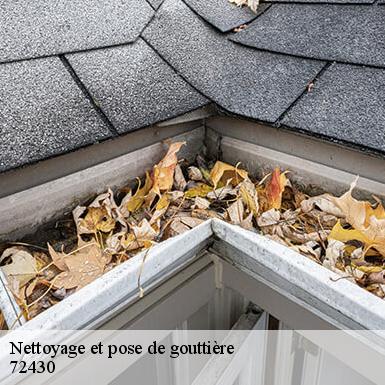 Nettoyage et pose de gouttière  72430