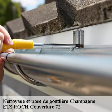 Nettoyage et pose de gouttière  72470