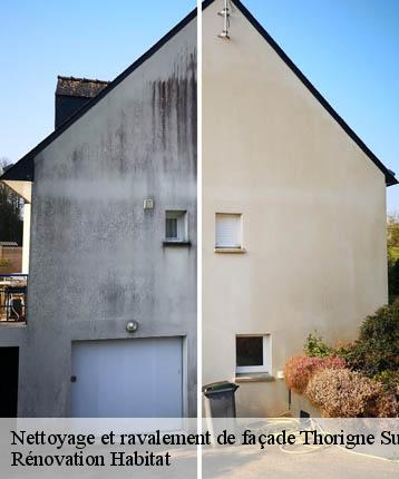 Nettoyage et ravalement de façade  thorigne-sur-due-72160 Rénovation Habitat 